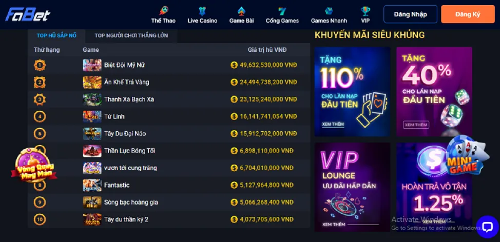 Hoàn trả cược Nổ Hũ win55 today